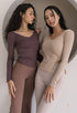 Dear Slit Ribbed Sleeve